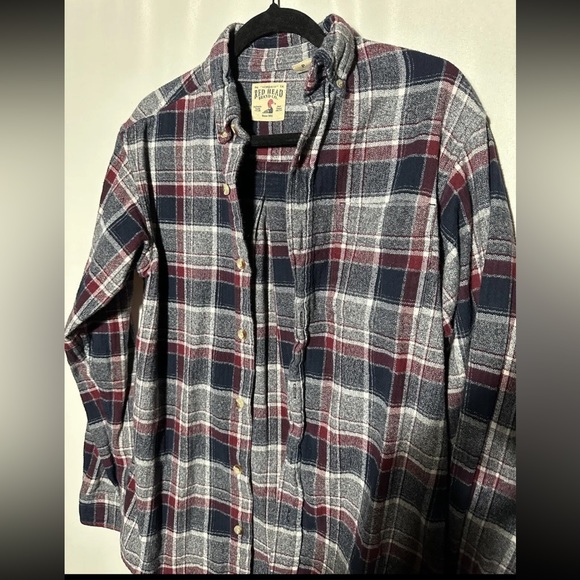 Redhead Brand Co. Men’s Flannel Bundle Size Small 100% Cotton Green And Red - Picture 3 of 10